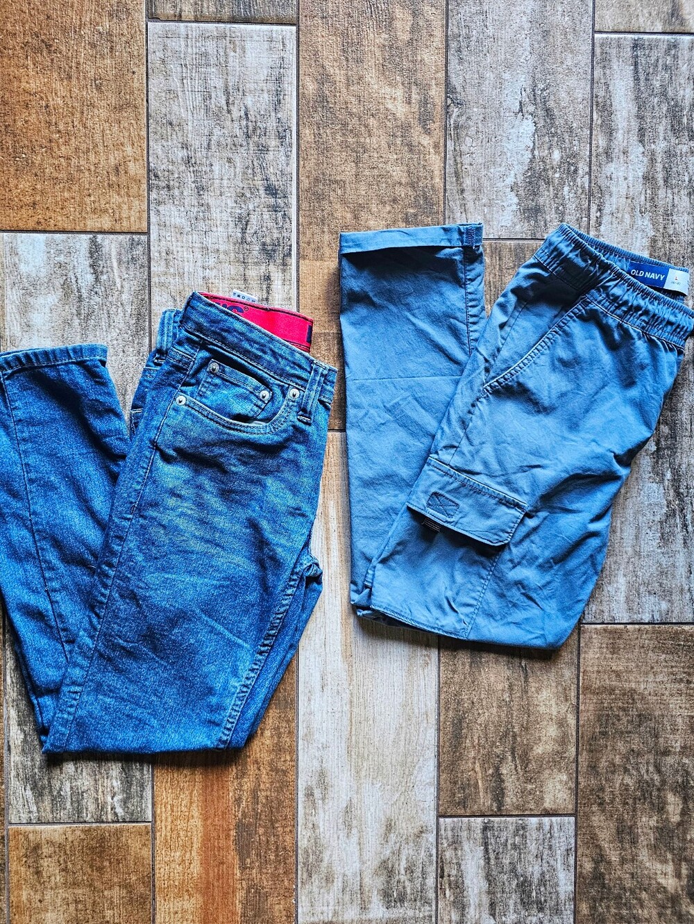 Boys 2 Pc Pants Lot Sz 10/10-12 Levi’s 511 Jeans + Old Navy Tech Cargo